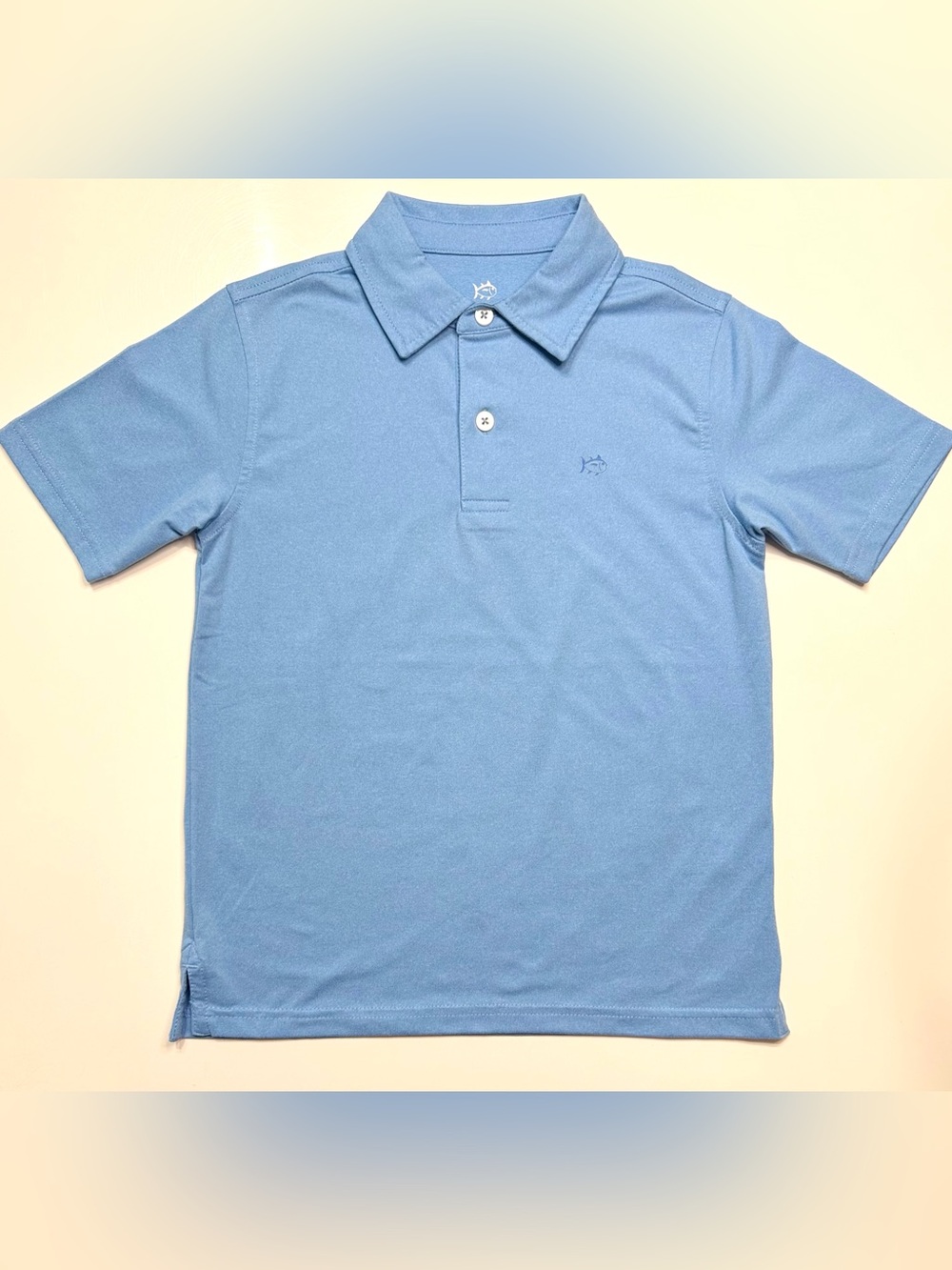 Southern Tide Boys Light Blue Driver Polo Shirt - Small (6-7)